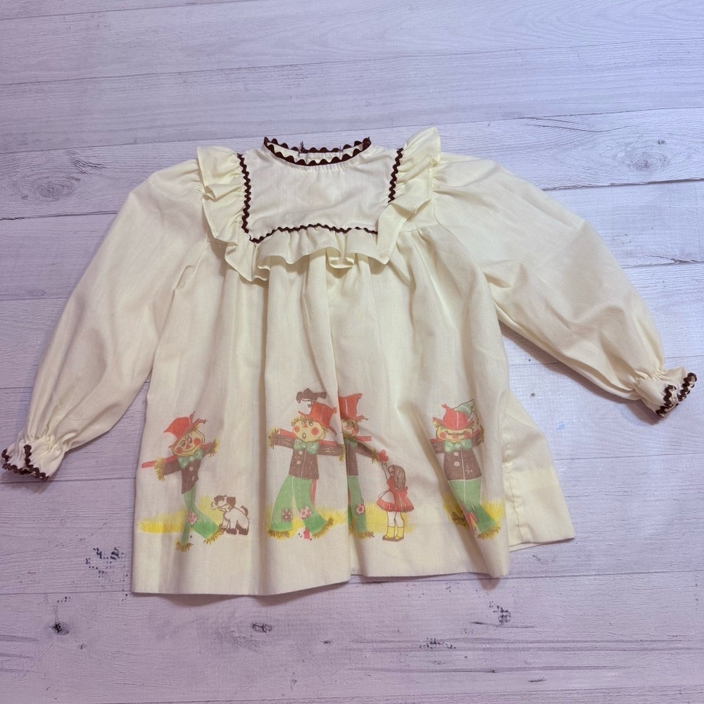 Vintage baby girls‎ fall scarecrow dress 24 months